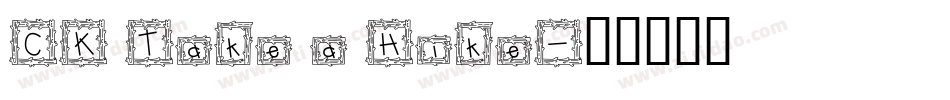 CK Take a Hike字体转换